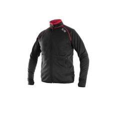 Manutan CXS TORONTO pulóver, férfi, fekete-piros, S-es méret
