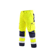 Manutan Expert Férfi fényvisszaverő nadrág CARDIFF, téli, sárga, M-es méret munkaruha