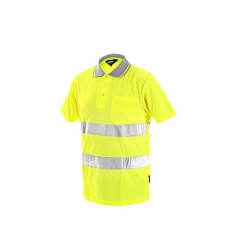 Manutan Férfi fényvisszaverő póló DOVER, sárga, 2XL-es méret munkaruha