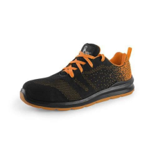 Manutan Lábbeli ISLAND CRES S1 félcsizma, steel.sp.-vel, fekete-narancssárga, 45-ös méret munkavédelmi cipő