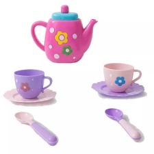 Manyuk Toys 686A Virágmintás teakészlet - Színes (686A) konyhakészlet