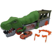 Manyuk Toys Dinó formájú autóhordozó és kilövő - 35 cm autópálya és játékautó