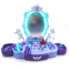 Manyuk Toys Fésülködőasztal világító tükörrel - lila szépségszalon