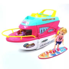 Manyuk Toys Lakóhajó szett babával - 7 db-os játékbaba felszerelés