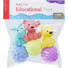 Manyuk Toys Macis fürdőjáték készlet - 6 db-os, többféle fürdőszobai játék