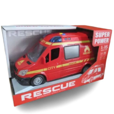 Manyuk Toys Tűzoltóautó fény- és hanghatásokkal, 1:16 autópálya és játékautó