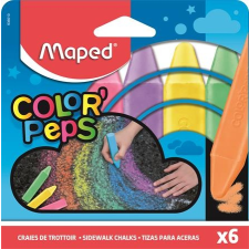 MAPED Aszfaltkréta,  "Color`Peps", 6 különböző szín kréta