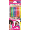 MAPED BB Színes ceruza készlet, háromszögletű, MAPED "Barbie", 12 különböző szín