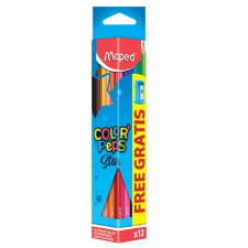MAPED Color`Peps színes ceruza készlet hegyezővel, 12 különböző szín (183213) (map183213) színes ceruza