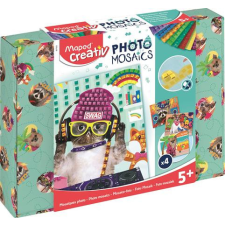 MAPED CREATIV Mozaikos képkészítő készlet, MAPED CREATIV, "Cool Animals", menő állatok kreatív és készségfejlesztő
