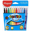 MAPED Filctoll készlet, 1-5 mm, kimosható, MAPED "Color`Peps", 12 különböző szín