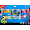 MAPED Filctoll készlet, 2,8 mm, kimosható, MAPED "Color\´Peps Jungle", 24 különböző szín