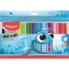 MAPED Filctoll készlet, 2 mm, kimosható, MAPED "Color'Peps Ocean", 24 különböző szín
