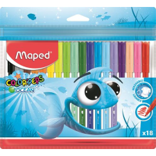 MAPED Filctoll készlet, 2 mm, kimosható, maped &quot;colorpeps ocean&quot;, 18 különböz? szín 845721 filctoll, marker