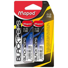 MAPED Grafitbél, 0,5 mm, HB, 12 szálas, MAPED &quot;Black Peps&quot; tollbetét