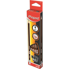 MAPED Grafitceruza radírral, HB, háromszögletű, MAPED Black`Peps (IMA851721D) ceruza