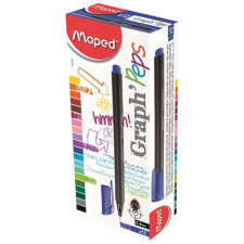 MAPED Graph Peps tűfilc sötétkék, háromszög test, vízbázisú 0,4mm filctoll, marker