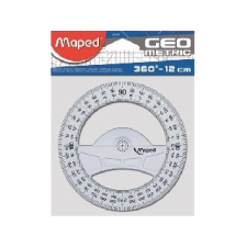 MAPED Graphic 360°-os 12 cm-es műanyag szögmérő vonalzó