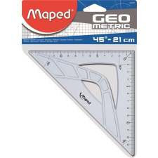 MAPED Háromszög vonalzó, műanyag, 45°, 21 cm, MAPED "Geometric" vonalzó