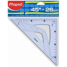 MAPED Háromszög vonalzó, műanyag, 45°, 26 cm, MAPED "Geometric" vonalzó