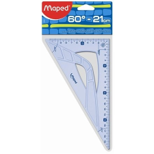 MAPED Háromszög vonalzó, műanyag, 60°, 21 cm, MAPED &quot;Graphic&quot; vonalzó