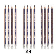 MAPED háromszögletű grafitceruza, 2B radírvégű (12 db) - Black Peps Navy ceruza