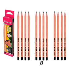 MAPED háromszögletű grafitceruza, B (12 db) - barna ceruza