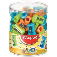 MAPED Hegyező display, egylyukú, MAPED "Vivo", vegyes színek, 75db/cs hegyező