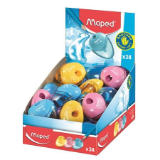 MAPED Hegyező display, egylyukú, tartályos, balkezes, MAPED &quot;I-Gloo&quot;, vegyes színek hegyező