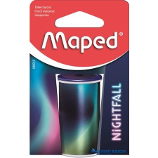 MAPED Hegyező, egylyukú, tartályos, MAPED "Nightfall", metálfényű hegyező