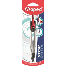 MAPED Körző, rögzíthető lábakkal, MAPED &quot;Stop System&quot;, vegyes színek körző