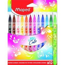 MAPED : Mini Cute filctoll készlet, 12 db-os filctoll, marker