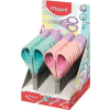 MAPED Olló display, iskolai, 13 cm, MAPED "Essentials Soft Pastel", pasztell színek