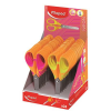 MAPED Olló, display, iskolai, 13 cm, MAPED "Soft Neon", vegyes színek