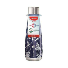 MAPED Picnik duplafalú fém kulacs, termosz 500ml - kék virágos kulacs, kulacstartó