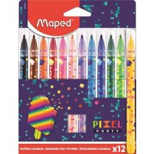  Maped Pixel Party filctoll készlet – 12 db, 2,8 mm, kimosható filctoll, marker
