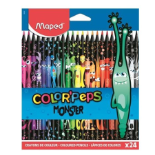 MAPED &quot;Color&#039;Peps Monster&quot; háromszögletű színesceruza készlet, 24 szín színes ceruza