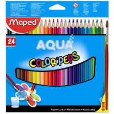MAPED &quot;Color Peps&quot; háromszögletű 24 különböző színű akvarell ceruza készlet ecsettel akvarell