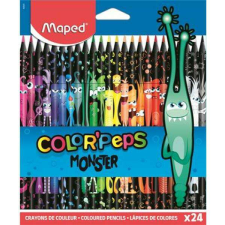 MAPED Színes ceruza készlet 24 db-os háromszög - MONSTERS színes ceruza
