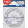 MAPED Szögmérő, műanyag, 360°, MAPED "Geometric"