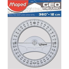 MAPED Szögmérő, műanyag, 360°, MAPED &quot;Geometric&quot; iskolai kiegészítő