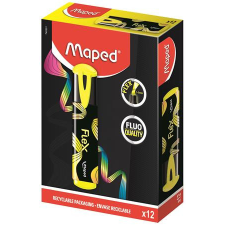 MAPED Szövegkiemelő, 1-5 mm, MAPED "Fluo Peps Flex", sárga filctoll, marker