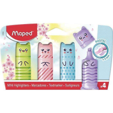 MAPED Szövegkiemelő készlet 4 db-os - Pasztell Mini filctoll, marker