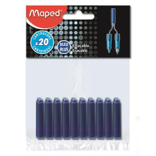 MAPED Töltőtoll patron, tintapatron Maped, kék 20 db/csomag tollbetét
