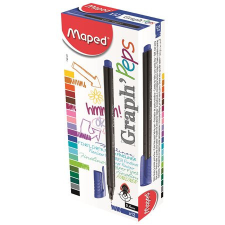 MAPED Tűfilc, 0,4 mm, MAPED "Graph'Peps", sötétkék filctoll, marker