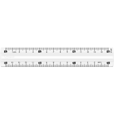 MAPED Vonalzó 15cm, műanyag, törhetetlen, Maped Study Unbreakable, átlátszó vonalzó