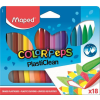 MAPED Zsírkréta, Color'Peps PlastiClean, 18 különböző szín