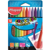MAPED Zsírkréta, MAPED "Color'Peps" PlastiClean, 12 különböző szín