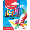 MAPED Zsírkréta, MAPED "Color'Peps Wax", 12 különböző szín
