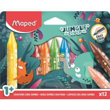 MAPED Zsírkréta, vastag, MAPED "Jungle Fever", 12 különböző színben kréta